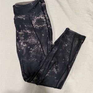 Nanette Lepore Black Patterned Leggings Large